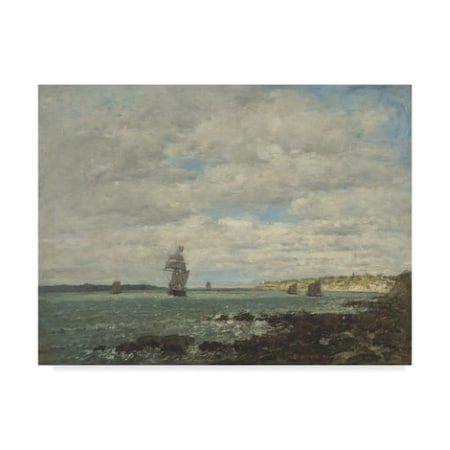 Eugene Louis Boudin 'Coast Of Brittany' Canvas Art,18x24